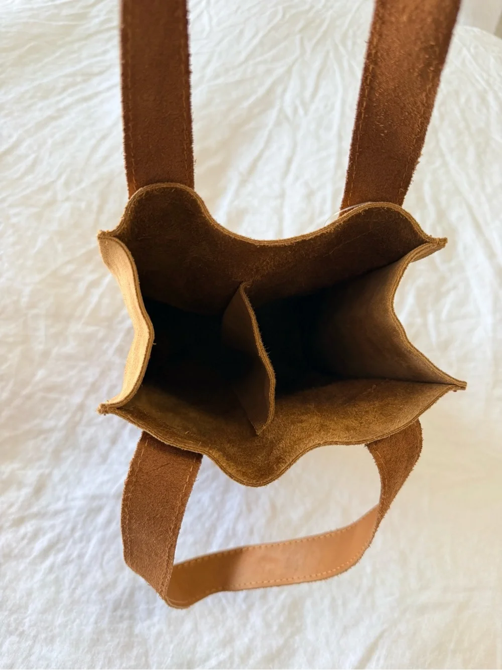 Vintium | Dual Bottle Brown Suede Wine Bag | Zuccardi Branded